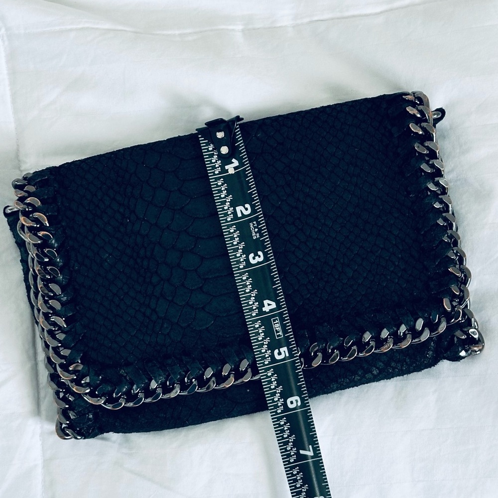 Black Chain Crossbody/Clutch Bag - Picture 10 of 15